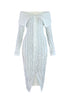Melody Off Shoulder Mesh Dress Dresses EDGE Small White